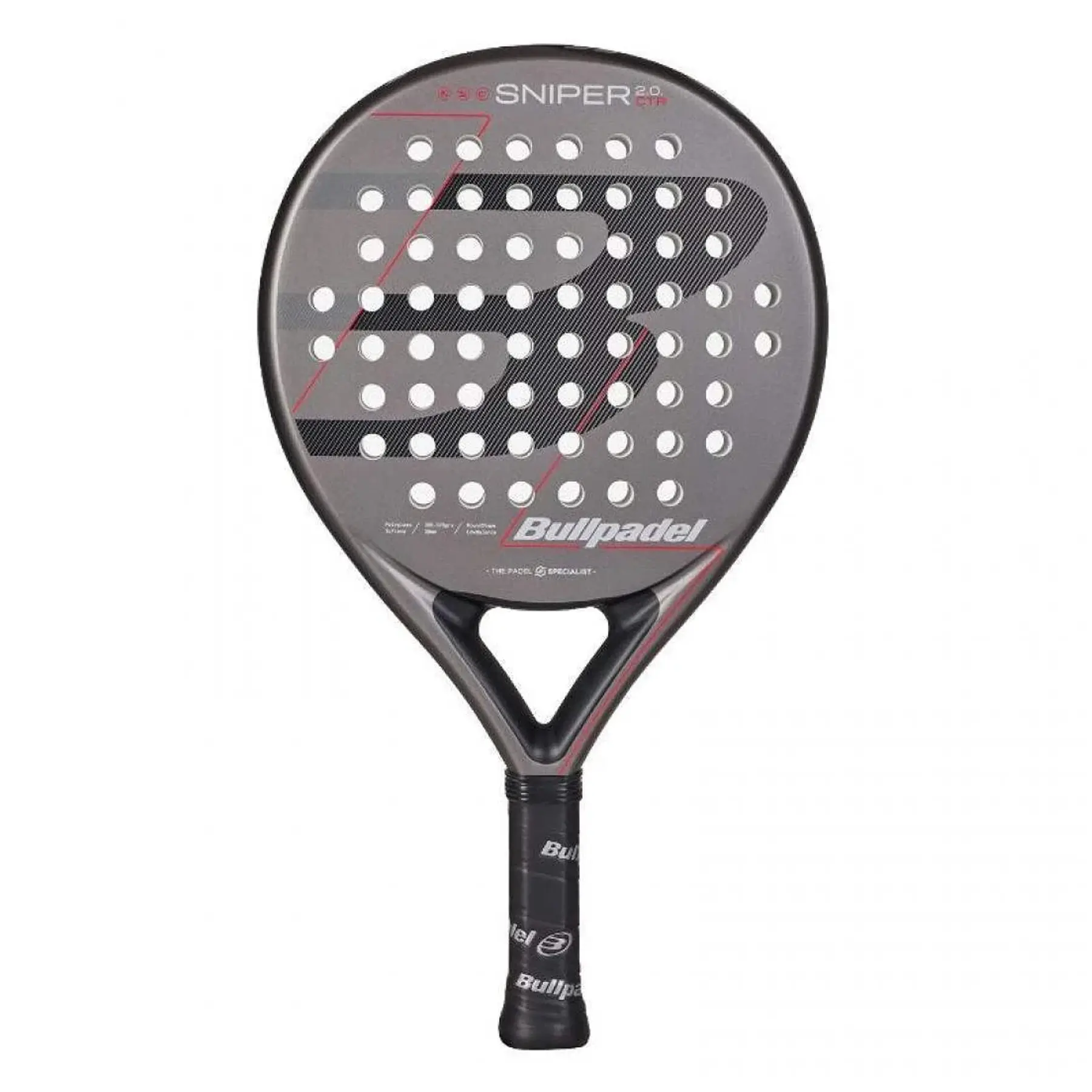 Bullpadel Sniper 2.0 Control 2026 Grey